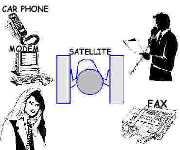 a single satellite can handle a lot of phone calls